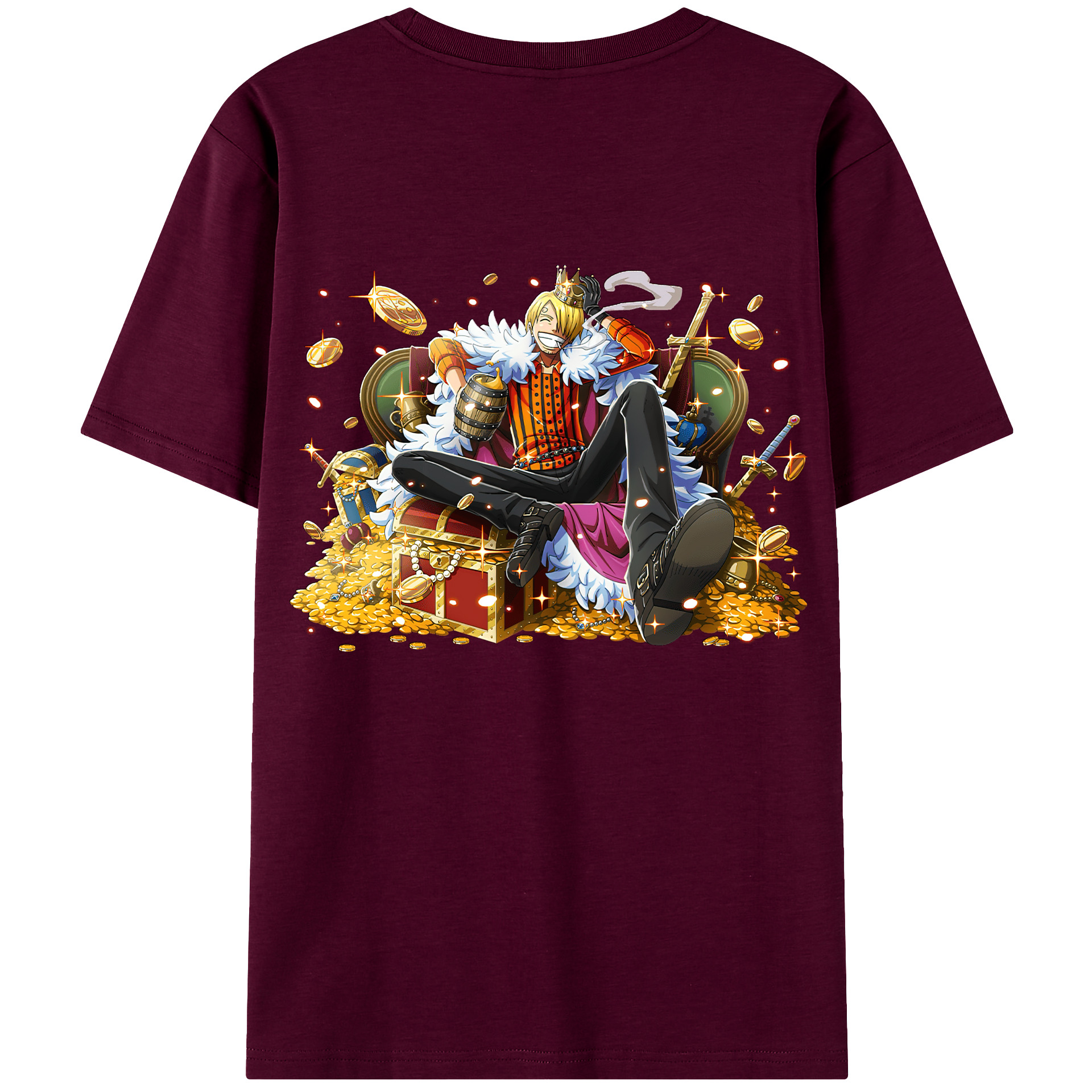 （画像用） ワンピース サンジ ONE PIECE Sanji レディース半袖Tシャツ(バックプリント)